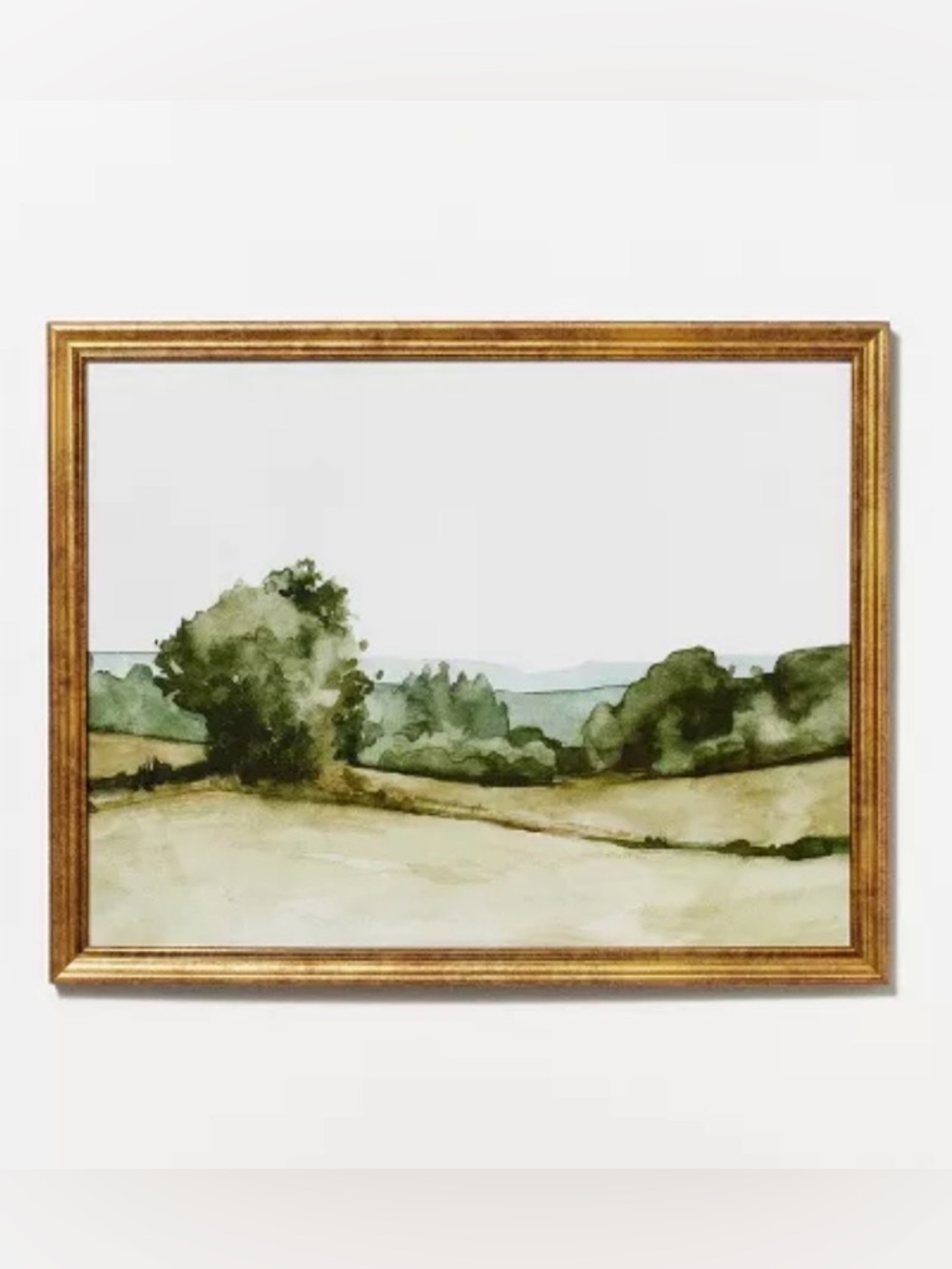 NEW Landscape Watercolor Wall Art - Gold Frame - Studio McGee